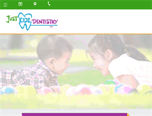 Tablet Screenshot of justkidzdentistry.com